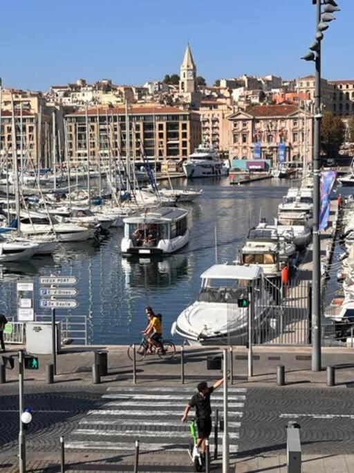 شقة T4 Marseille Vue Imprenable Sur Vieux Port المظهر الخارجي الصورة